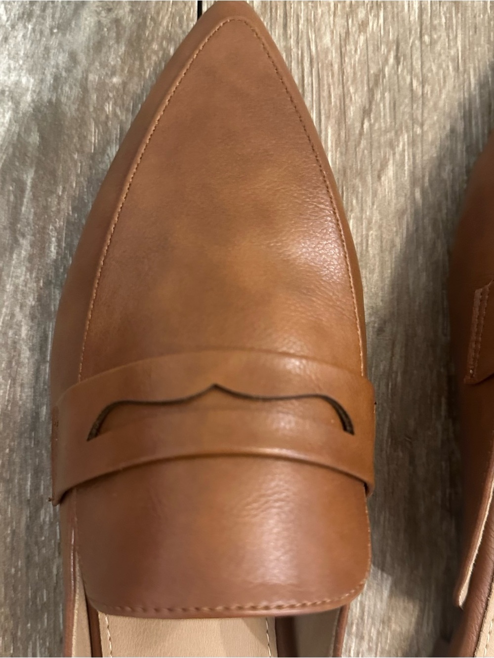 Women's Slip-OnPointy-toe Penny Loafer Mules in Brown, NWOB, Size 9 - Picture 6 of 8
